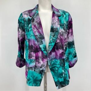 Pretty Rebellious Open Front Blazer Size Medium